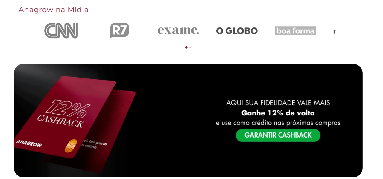 Anagrow - Provas sociais