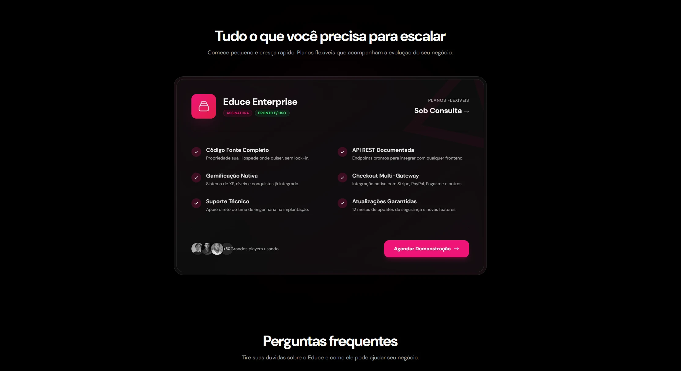 Educe - Planos e perguntas frequentes